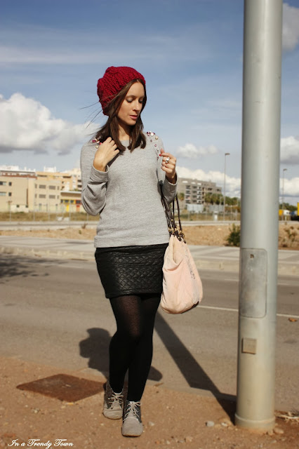 Plaited beanie