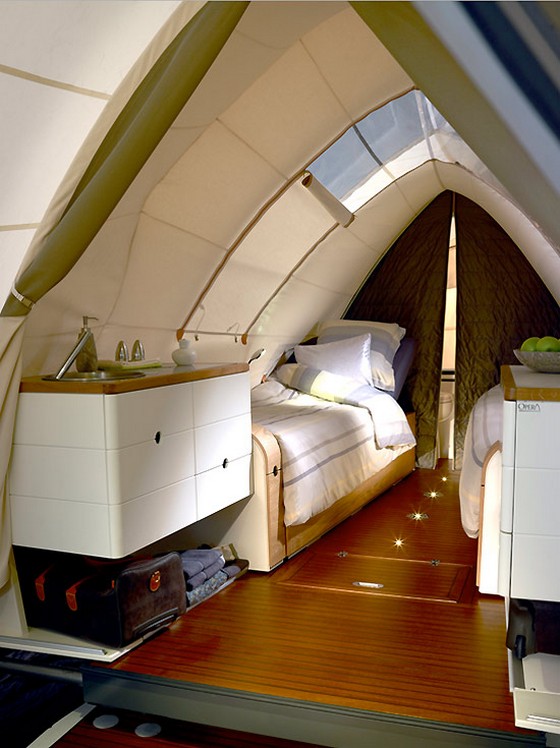 A luxurious private suite on wheels