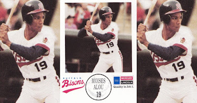 Moises Alou 1990 Buffalo Bisons card