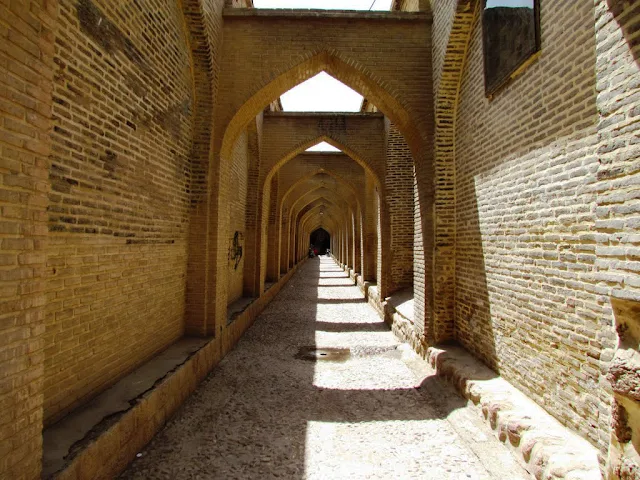 Old alleys in Sange Sia Passage. Shiraz, Iran