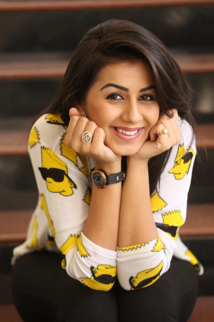 Tollywood Actress Nikki Galrani Stills In Yellow Dress