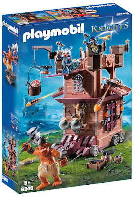 PLAYMOBIL Knights : Caballeros - 9340 Fortaleza móvil con ruedas | 2018 | COMPRAR JUGUETE - TOY - JOGUINES caja