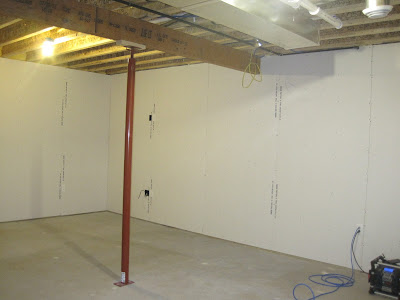 building on love: basement drywall