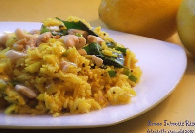 A to Z of Indian vegetables event easy recipe lemon turmeric rice indian cuisine