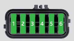 Fuse assignment in the engine compartment