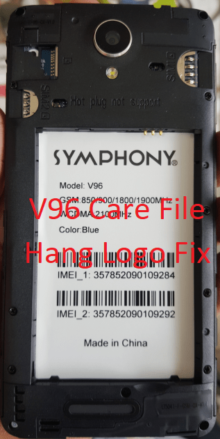 Symphony V96 Hang Logo Dead Fix Firmware