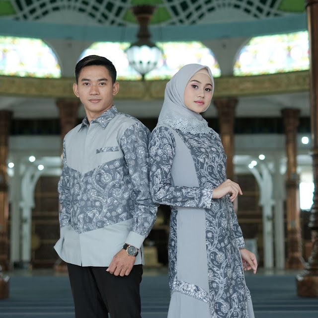 Dress couple batik Jambi modern