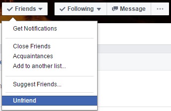 Unfriend