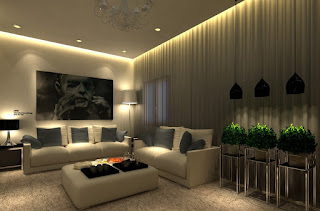 living room design ideas with ceiling light