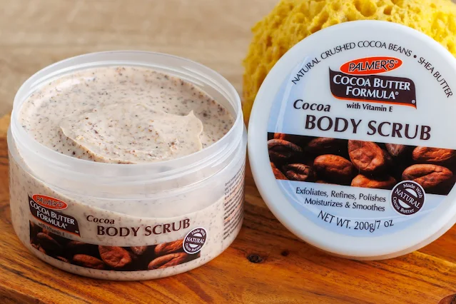 Palmer's Cocoa Body Scrub with crushed cocoa beans