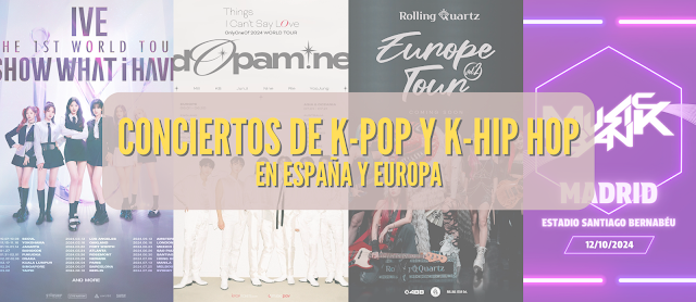 Conciertos de K-POP en España y Europa en 2024 y 2025
