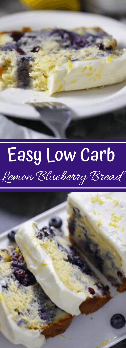 LOW CARB LEMON BLUEBERRY BREAD #lemon #lowcarb #blueberry #diet #paleo
