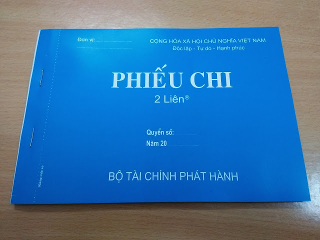 Phiếu Chi Bìa Xanh