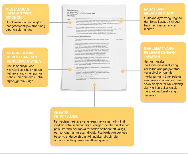 5 Tips Kritikal Hasilkan Resume Kerja Hebat