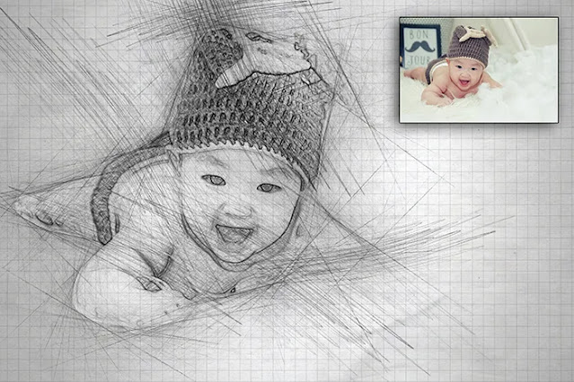 Real Pencil Sketch Photoshop Action ll Sketch Photo Effect ll How to make a Pencil Sketch to Photo in Photoshop