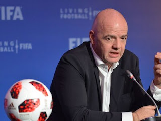 FIFA president Gianni Infantino re-elected for another term.