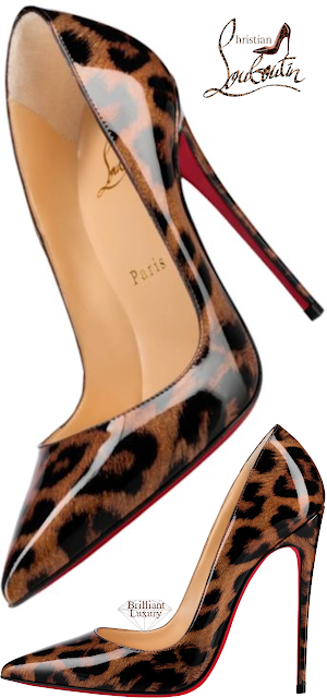 ♦Christian Louboutin So Kate patent animal print stiletto heel pump #christianlouboutin #shoes #brilliantluxury