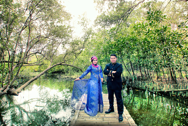 prewedding di pik taman manrove, wisata alam