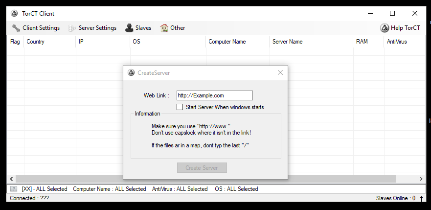 TorCT PHP RAT v6.22.1.6
