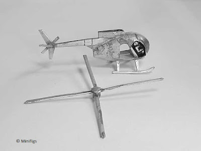 1/144 Hughes Oh-6 Cayuse Loach diecast metal aircraft miniature