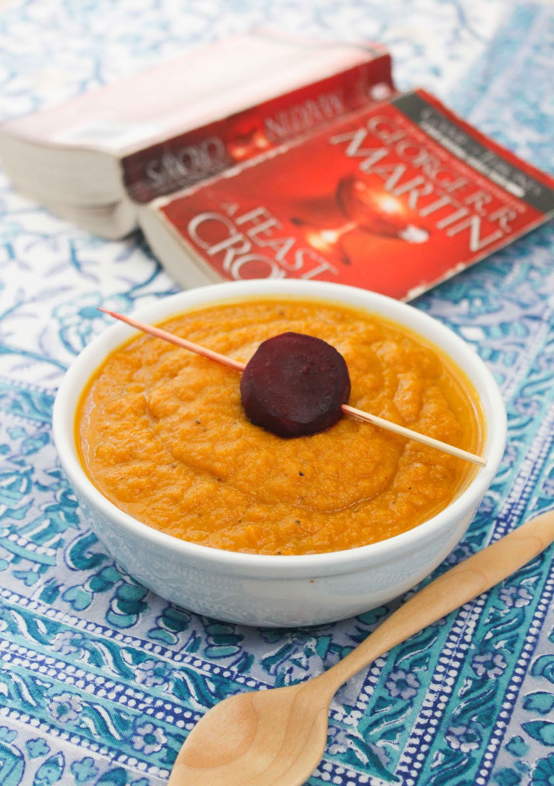 Vegetable soup from Game of Thrones - cozy up with a book next lunch time.