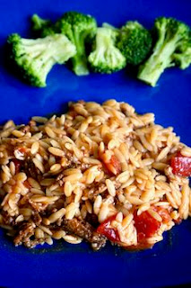 Cheesy Tomato Chorizo Orzo: Savory Sweet and Satisfying