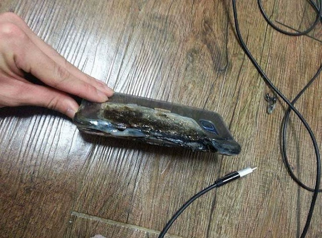 Samsung Galaxy Note 7 gặp sự cố bất ngờ phát nổ khi sạc pin