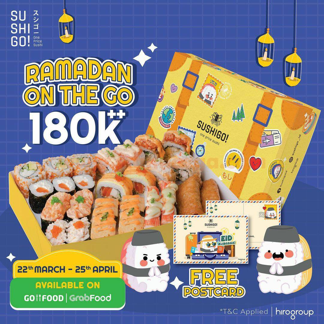 SUSHI GO! Promo RAMADHAN with GOFOOD & GRABFOOD