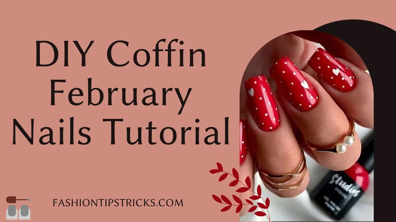 DIY Coffin February Nails Tutorial