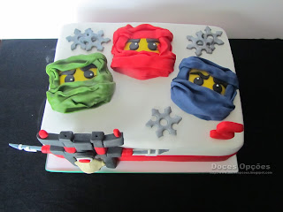 Bolo de aniversário Lego Ninjago