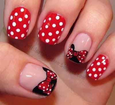 Dicas de Unhas Decoradas da Minnie