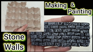 Make Stone Texture from Egg Tray for your Diorama