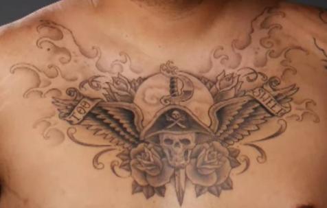 Masculine Chest Tattoos for Men