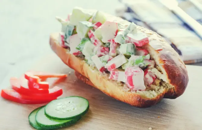 easy crab salad sandwich recipe
