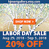20% Off Labor Day Sale!
