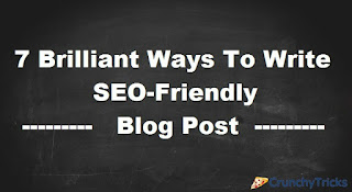 Writing your blog takes a delicate balance between art and science 7 Brilliant Solution To Write An SEO-Friendly Blog Post