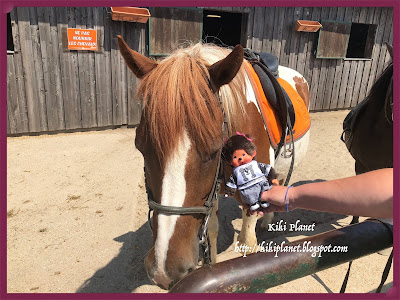 kiki monchhichi cheval équitation deauville poney ranch