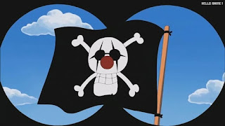 ワンピースアニメ インペルダウン編 422話 バギー海賊団 海賊旗 | ONE PIECE Episode 422