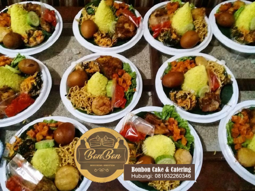 Resep Kreasi Tumpeng Nasi Uduk Hijau Bonbon Cake Catering