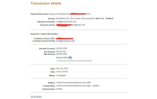revenuehits payment proof