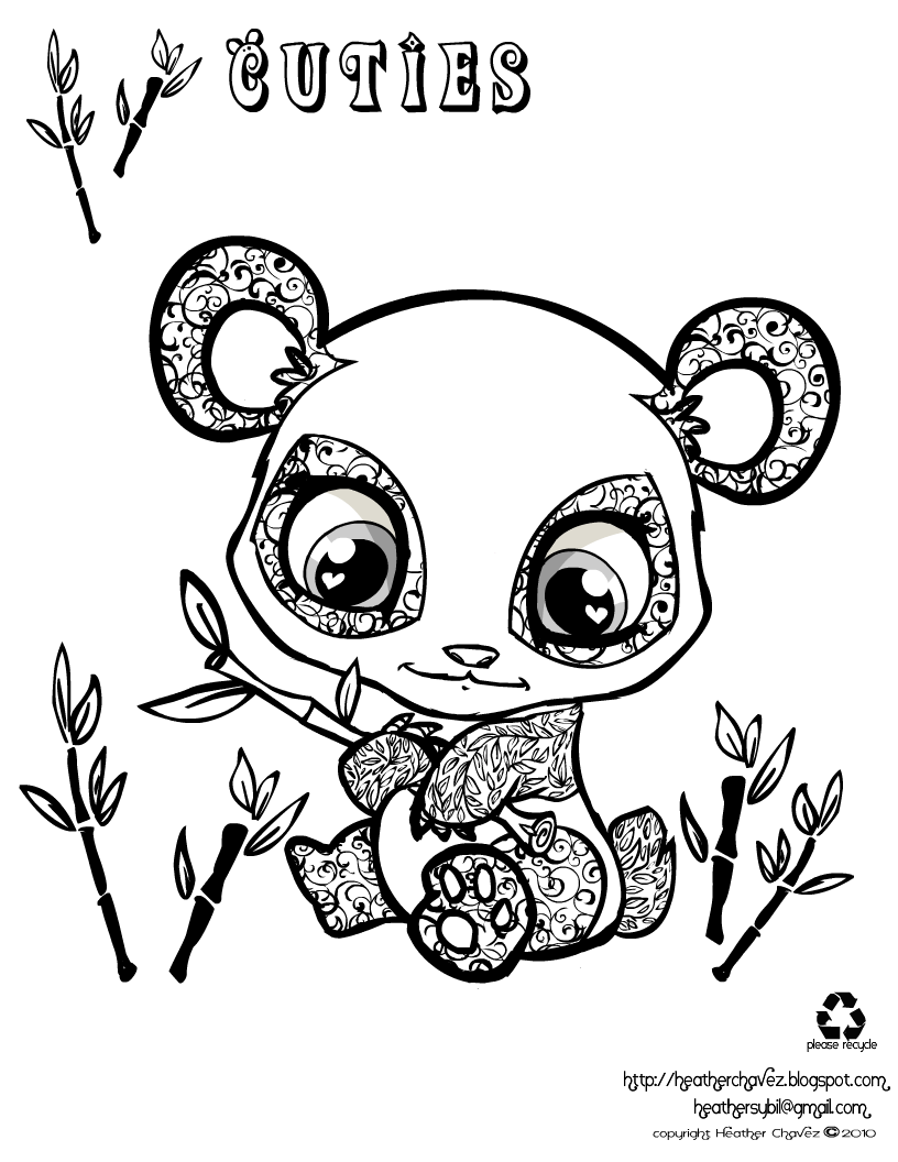 Baby Panda Coloring Pages