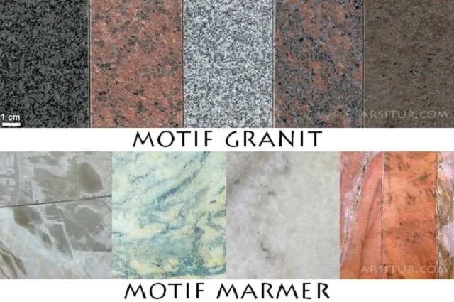 perbedaan granit dan marmer