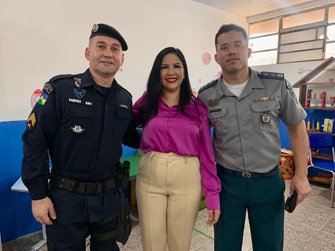  Em Porto Velho, Cristiane Lopes visita Escola Militar Tiradentes e ressalta a continuidade do projeto escola cívico-militar