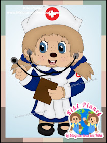 kiki monchhichi infirmières nurse covid virus confinement soutien
