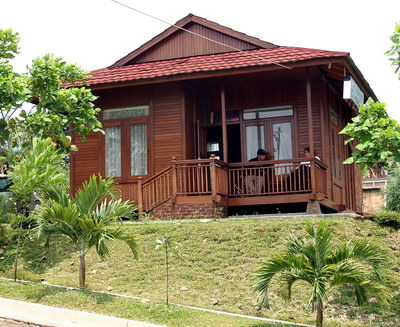 Desain Rumah  Kayu Minimalis Modern