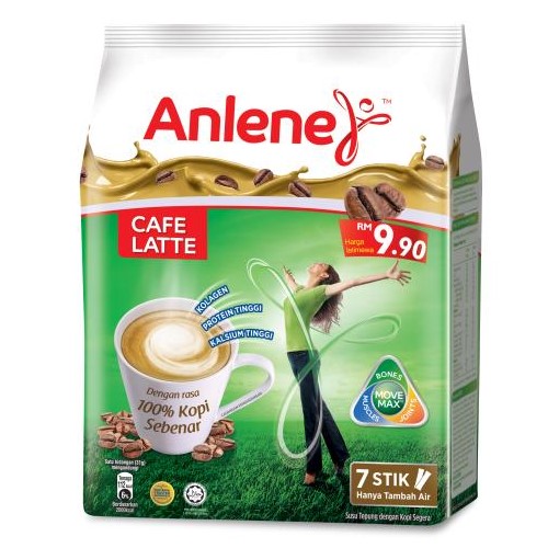 Anlene Cafe Latte Susu Berkhasiat Dengan Kopi Sebenar