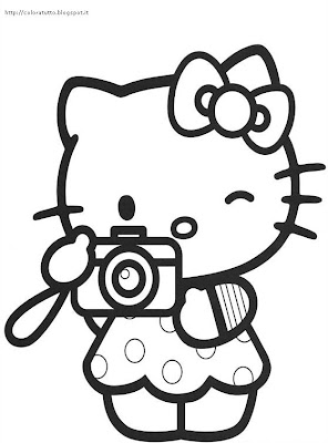 Hello Kitty coloring page