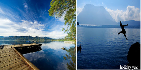 the lake of Gunung Tujuh