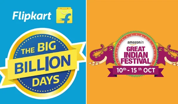 flipkart big billion days, amazon great indian festival