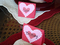 handmade valentine place card